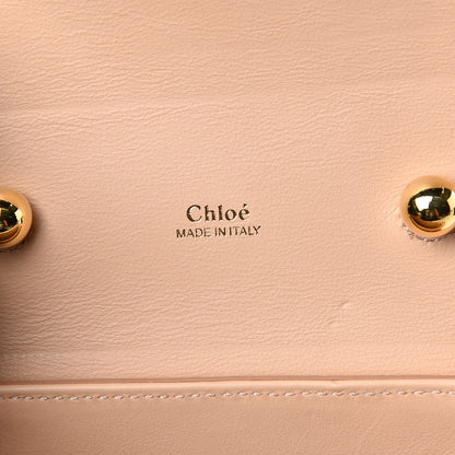 Chloe Calfskin Lizard Embossed Small Aby Lock Delicate Pink 6 of 9