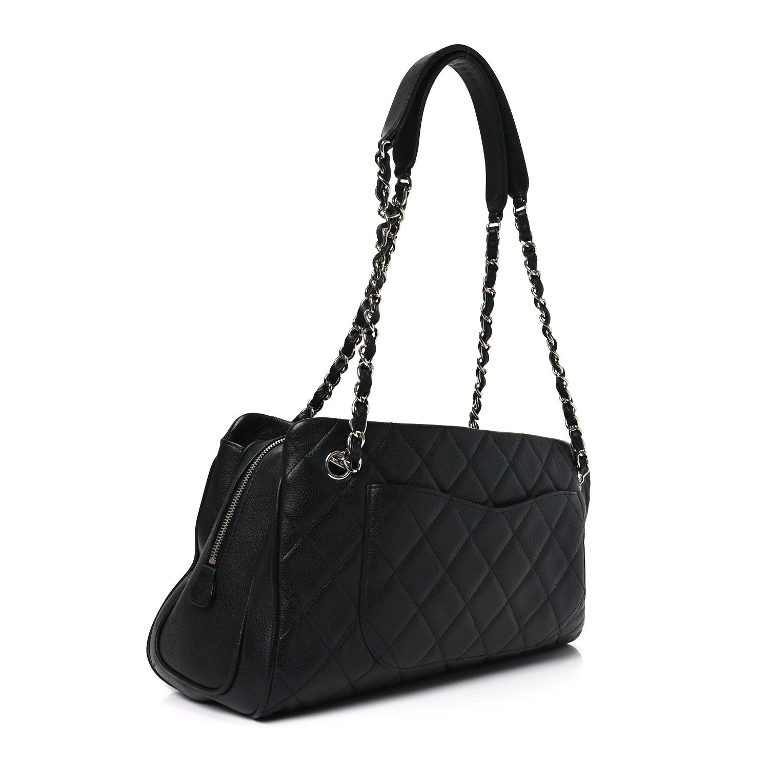 Chanel Caviar Quilted Bijoux Chain Shopping Tote Black 4 of 21