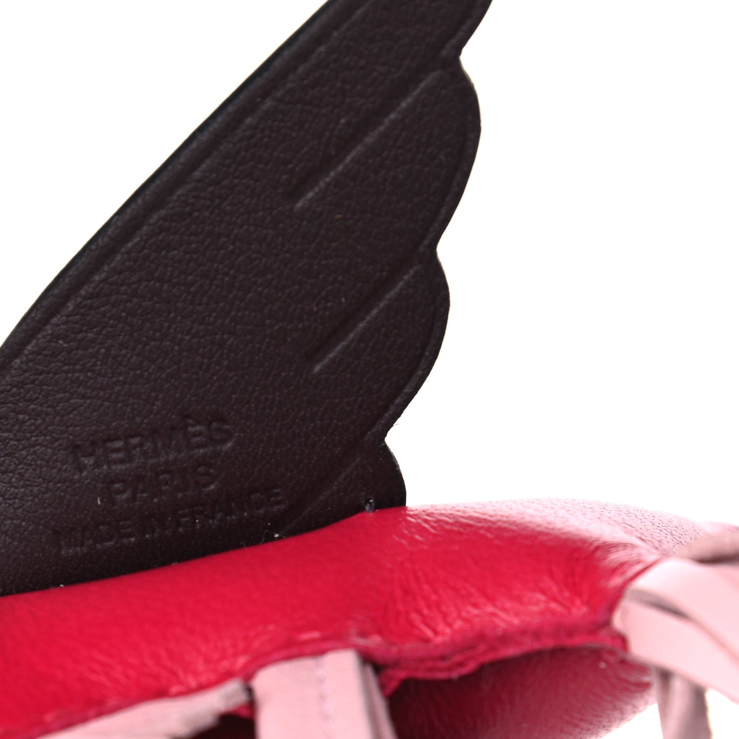 Milo Lambskin Grigri Rodeo Pegase Horse Bag Charm MM Framboise Rose Sakura Rouge Sellier