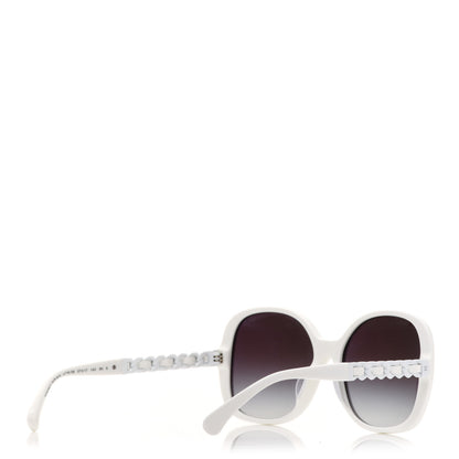 Chanel Acetate Chain Sunglasses 5470-Q-A White 4 of 7