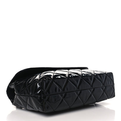 Chanel Vinyl Quilted In the Business Flap Bag Black 4 of 11