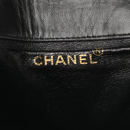 Chanel Lambskin Quilted Backpack Black 5 of 10