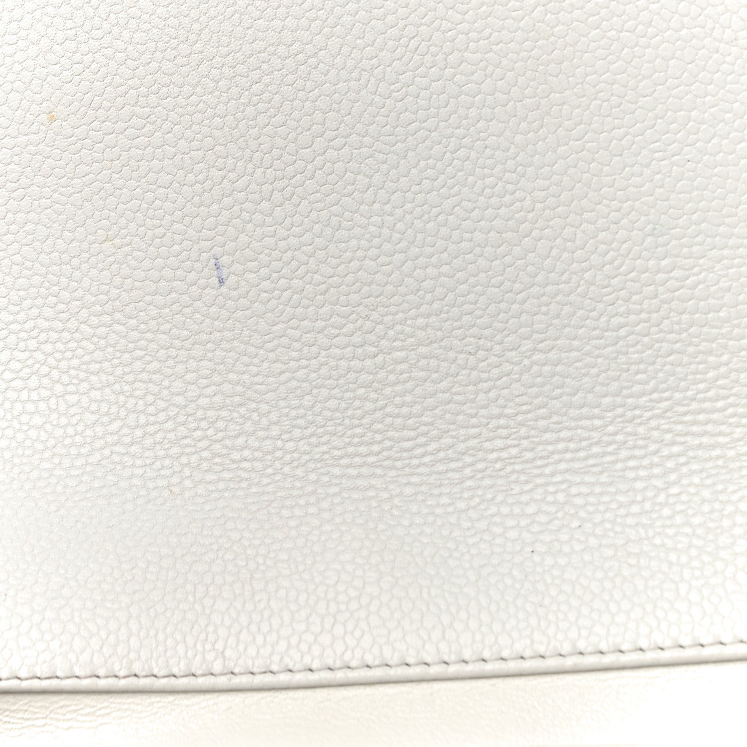 Chanel Caviar Quilted Clutch With Chain Flap White 14 of 21