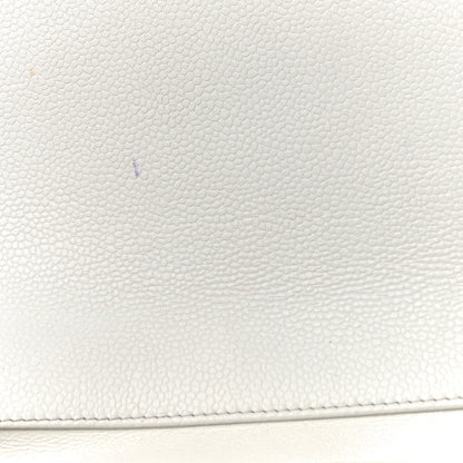 Chanel Caviar Quilted Clutch With Chain Flap White 14 of 21