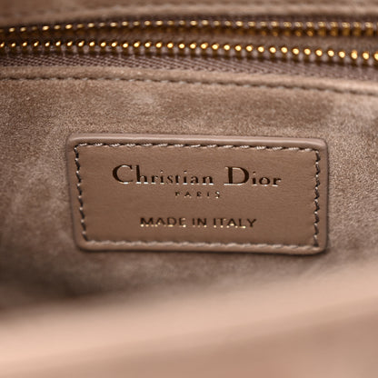 Christian Dior Lambskin Cannage Medium Lady Dior Warm Taupe 7 of 10