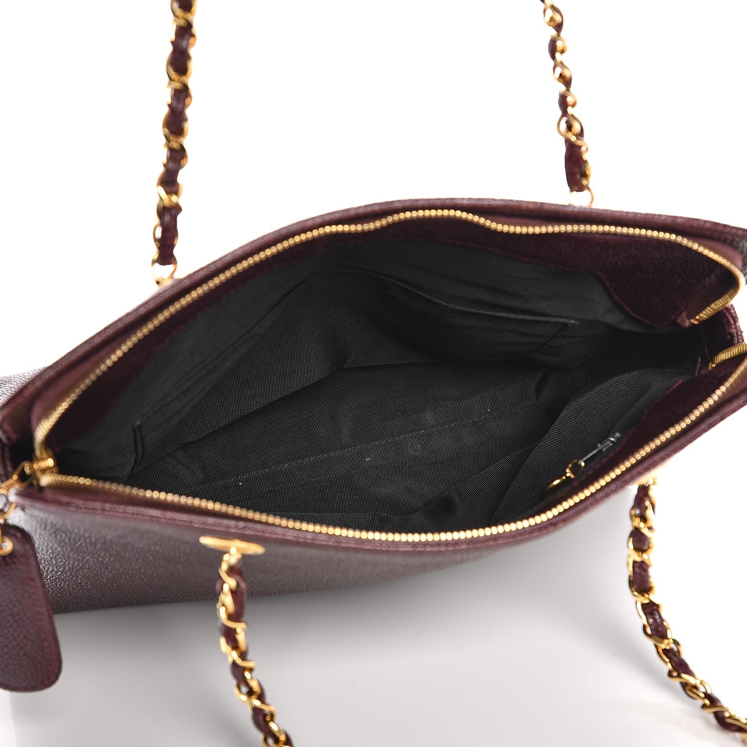Chanel Caviar Shoulder Bag Bordeaux 5 of 11