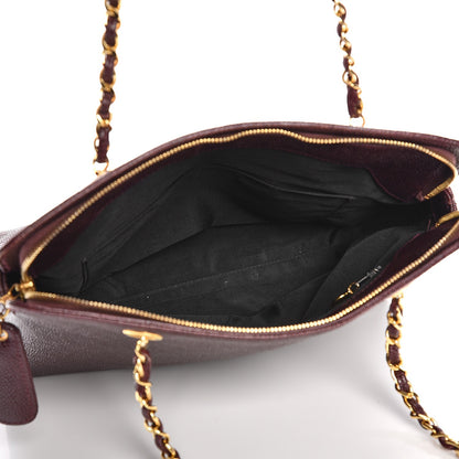 Chanel Caviar Shoulder Bag Bordeaux 5 of 11