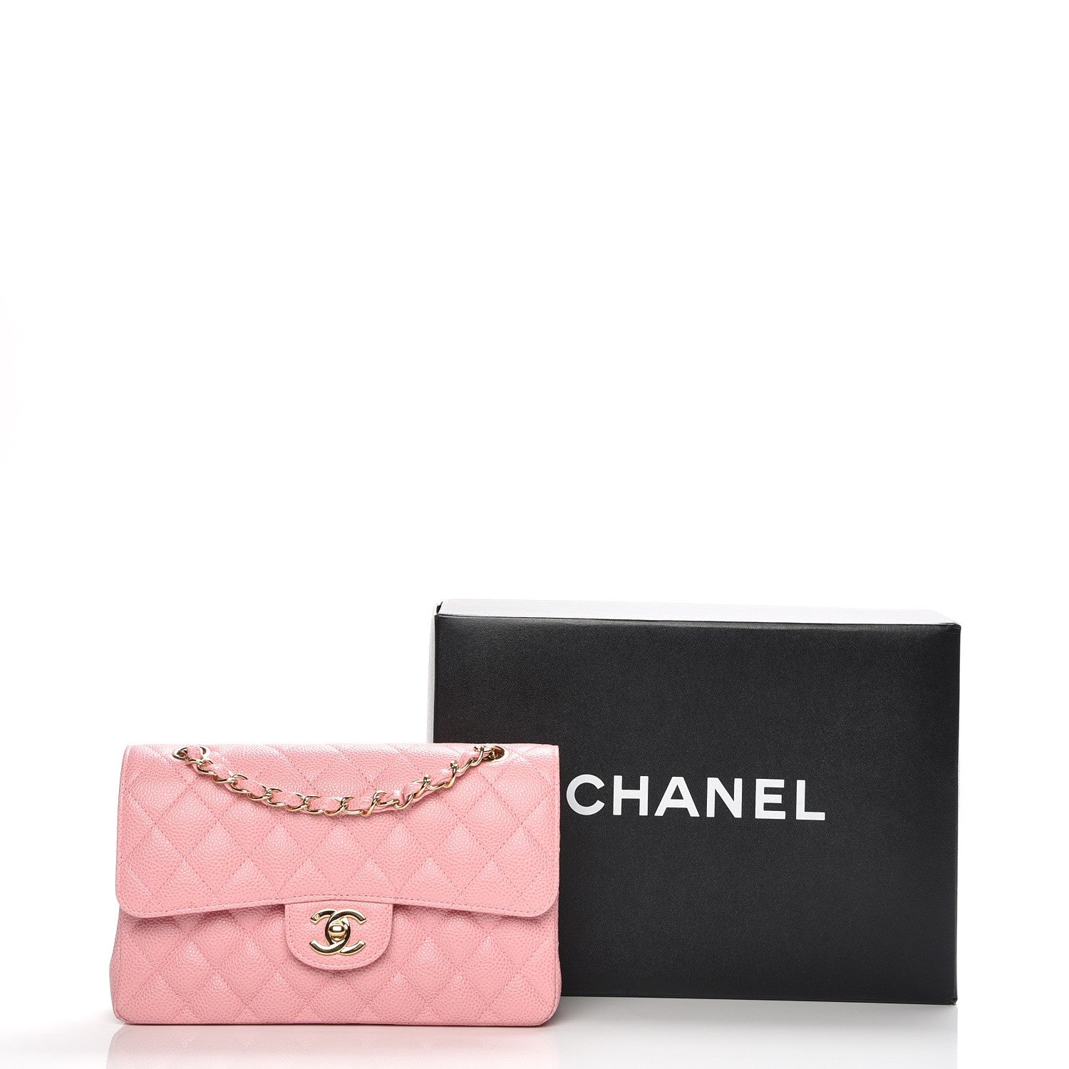 Chanel Caviar Quilted Small Double Flap Pink 9 of 15