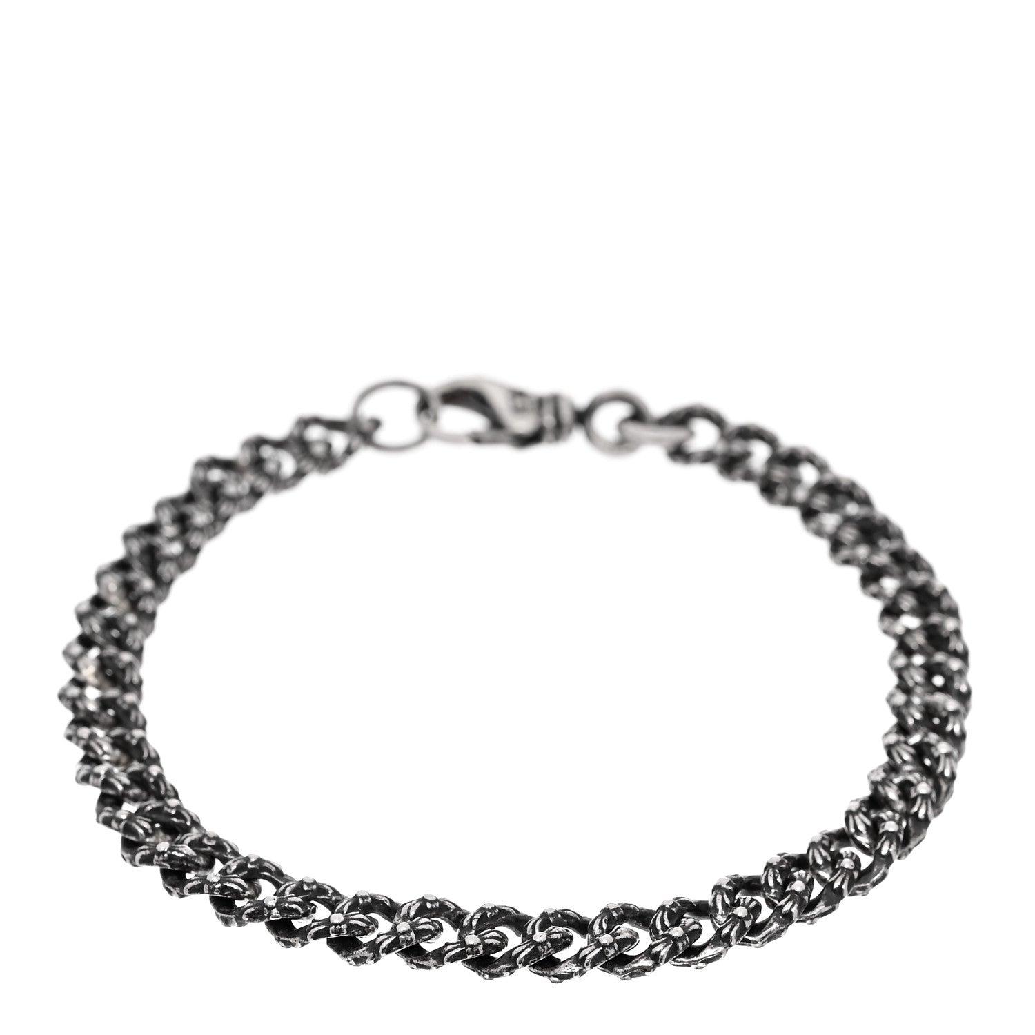 Chrome Hearts Sterling Silver Mini Extra Fancy Link Bracelet 1 of 4