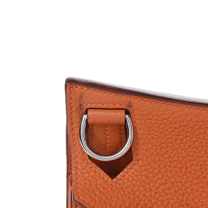 Hermes Taurillon Clemence Jypsiere 28 Orange 11 of 17