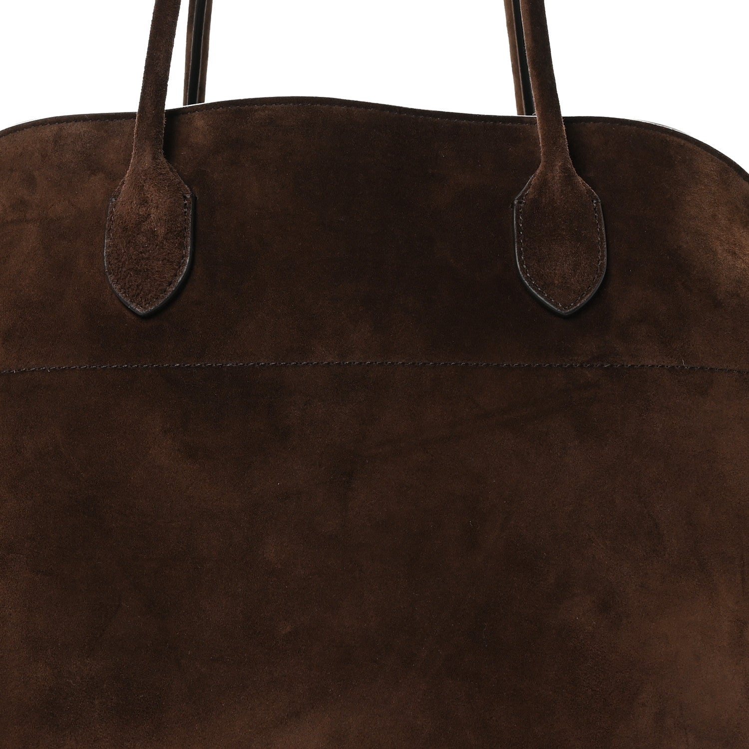 The Row Suede Calfskin Soft Margaux 17 Mocha 7 of 9