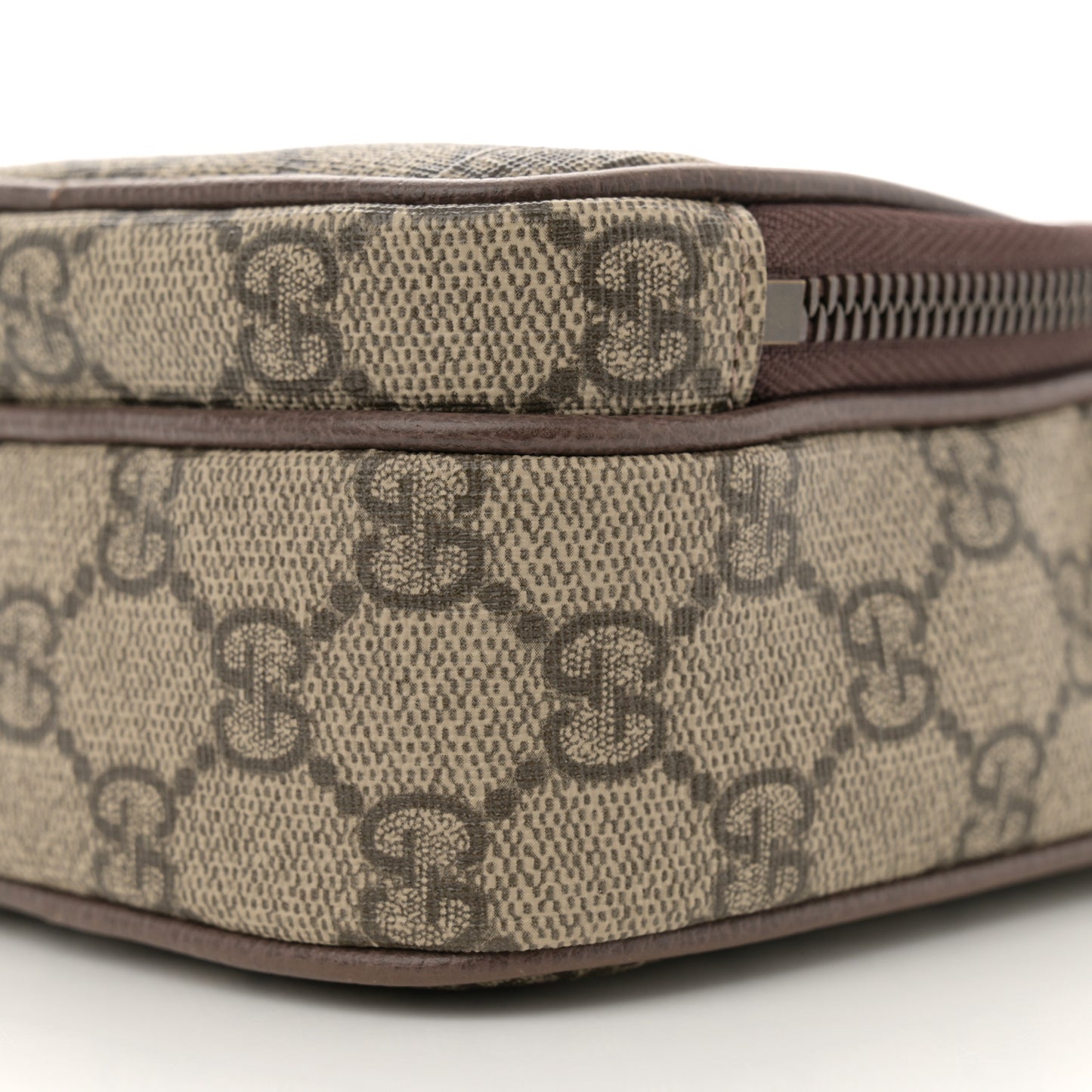 GG Supreme Monogram Mini Neo Vintage Double Zip Messenger Bag Beige New Acero Crop