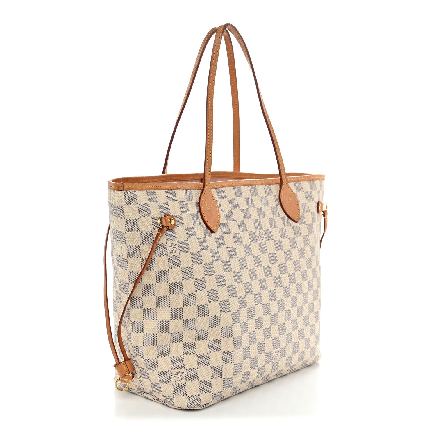 Louis Vuitton Damier Azur Neo Neverfull MM Rose Ballerine 3 of 13