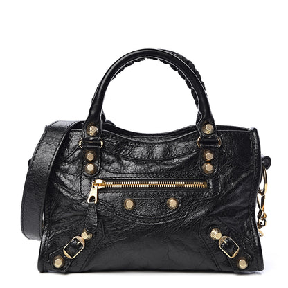Balenciaga Agneau Giant 12 Gold Hardware Mini City Black 1 of 10