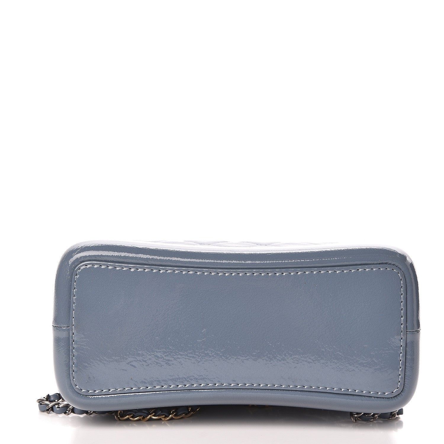 Chanel Patent Goatskin Quilted Small Gabrielle Backpack Blue 11 of 12