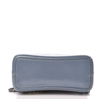 Chanel Patent Goatskin Quilted Small Gabrielle Backpack Blue 11 of 12
