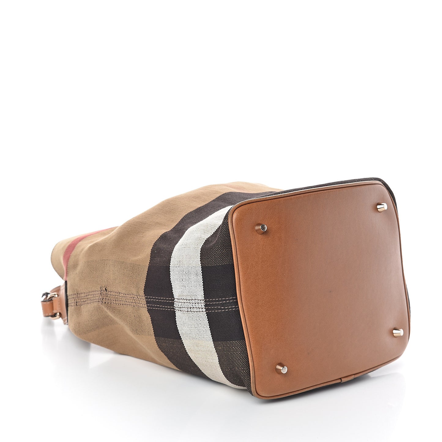 Canvas Mega Check Medium Ashby Hobo Saddle Brown