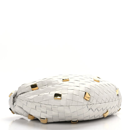 Bottega Veneta Nappa Studded Intrecciato Teen Jodie Hobo Chalk 4 of 8