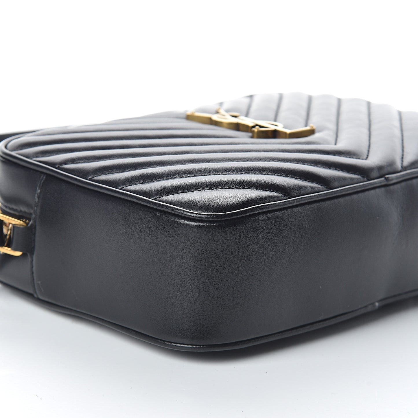 Calfskin Matelasse Monogram Lou Camera Bag Black