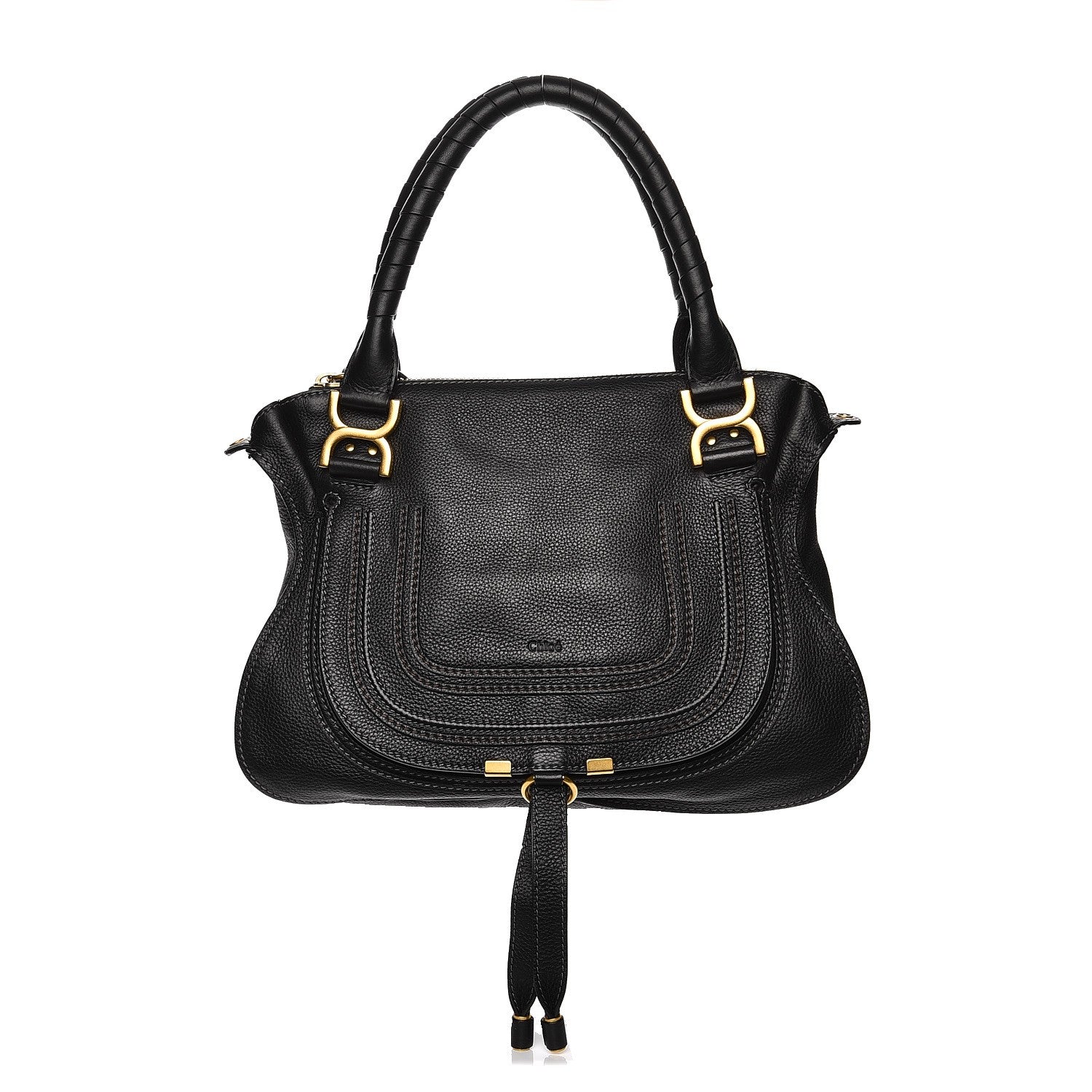 Chloe Calfskin Medium Marcie Satchel Black 1 of 9