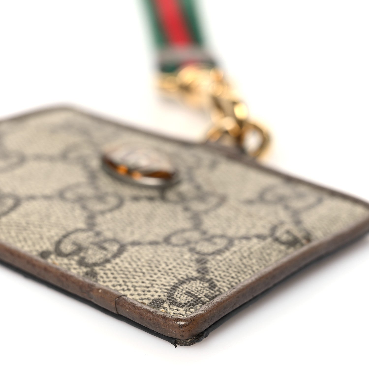 Gucci GG Supreme Monogram Ophidia ID Holder Beige Ebony New Acero 9 of 9