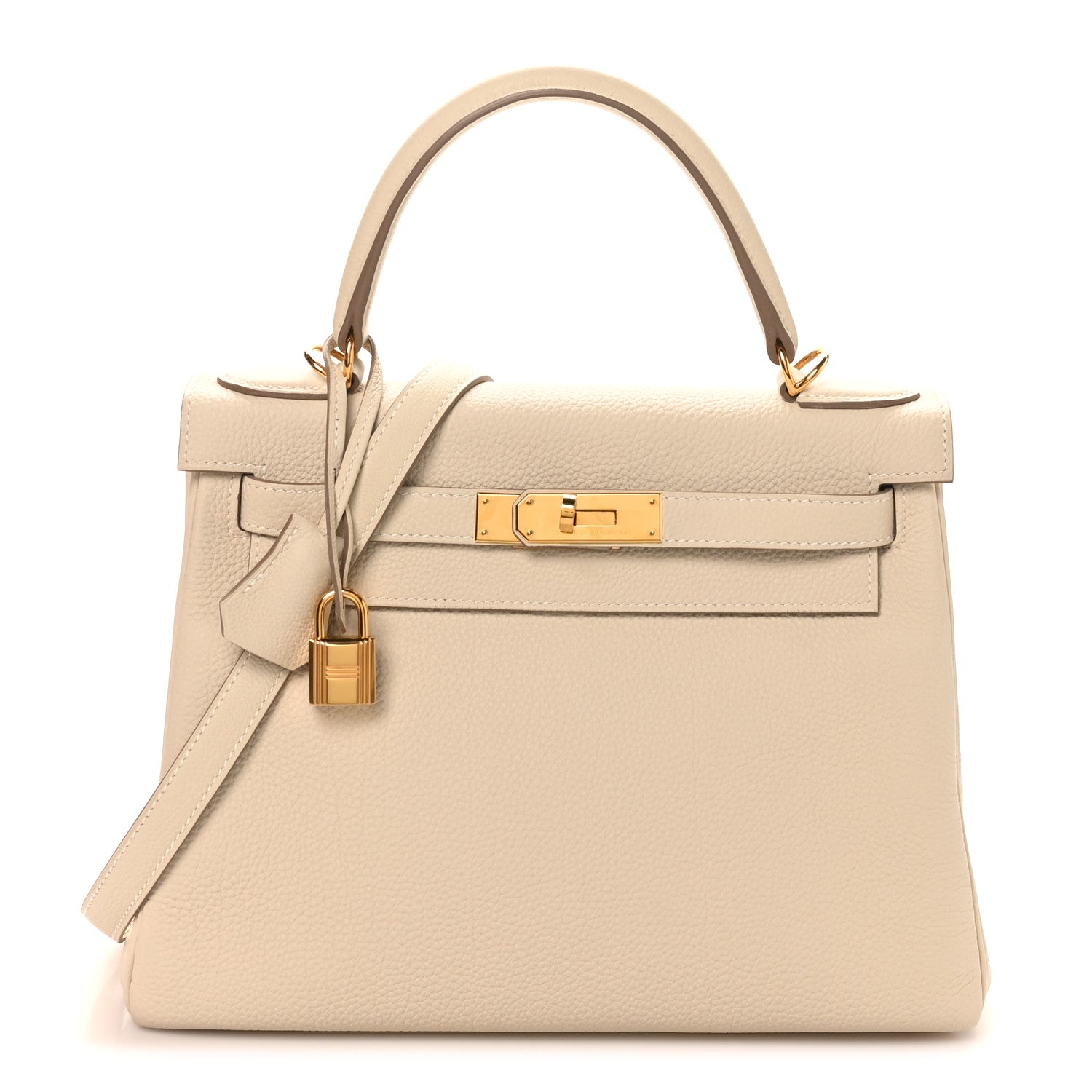 Hermes Togo Kelly Retourne 28 Craie 1 of 10