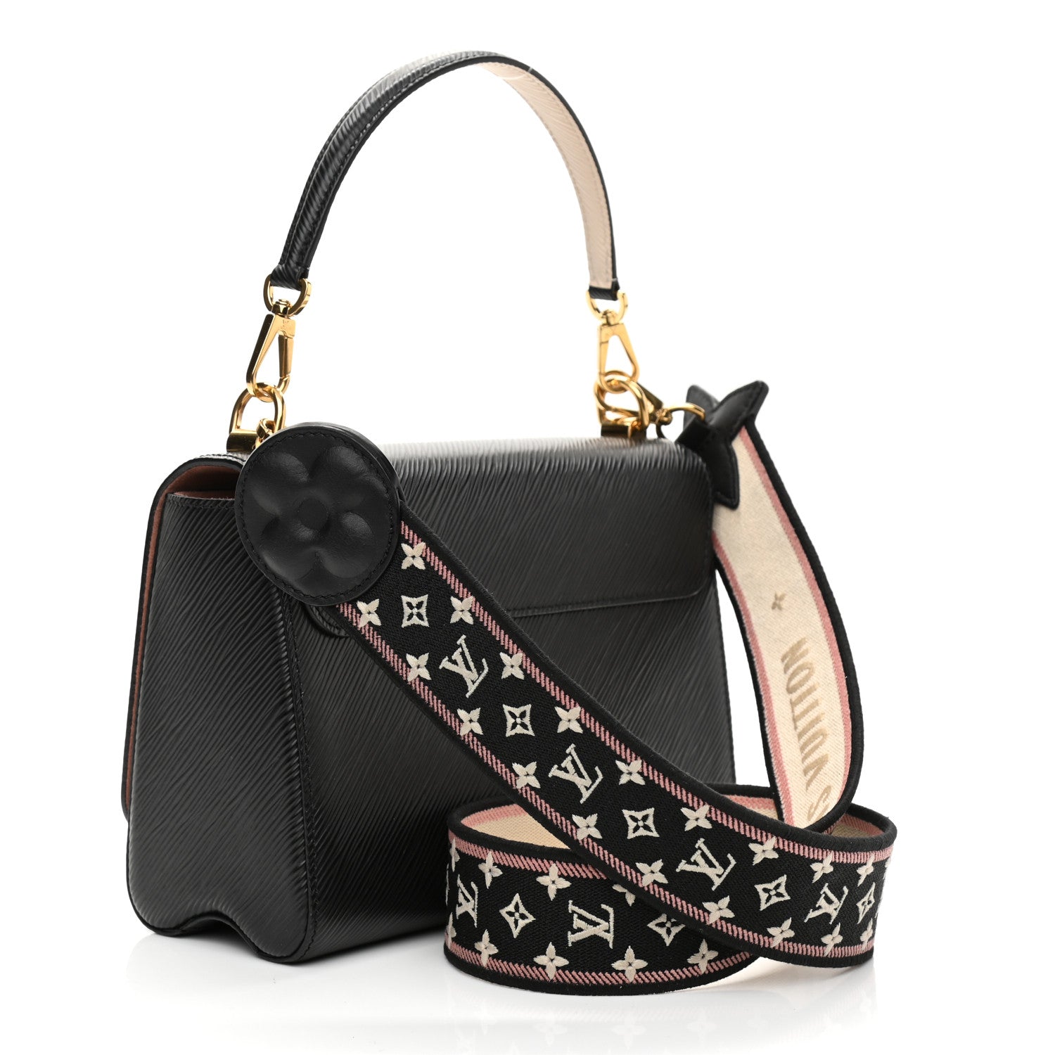 Louis Vuitton Epi Monogram Flower Twist MM Black 3 of 11