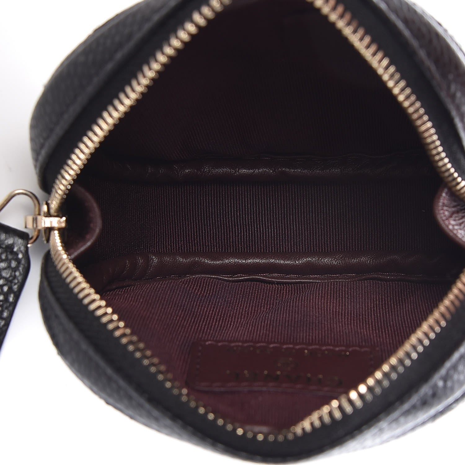 Chanel Caviar Quilted Zip Around Classic Coin Purse Black 5 of 8