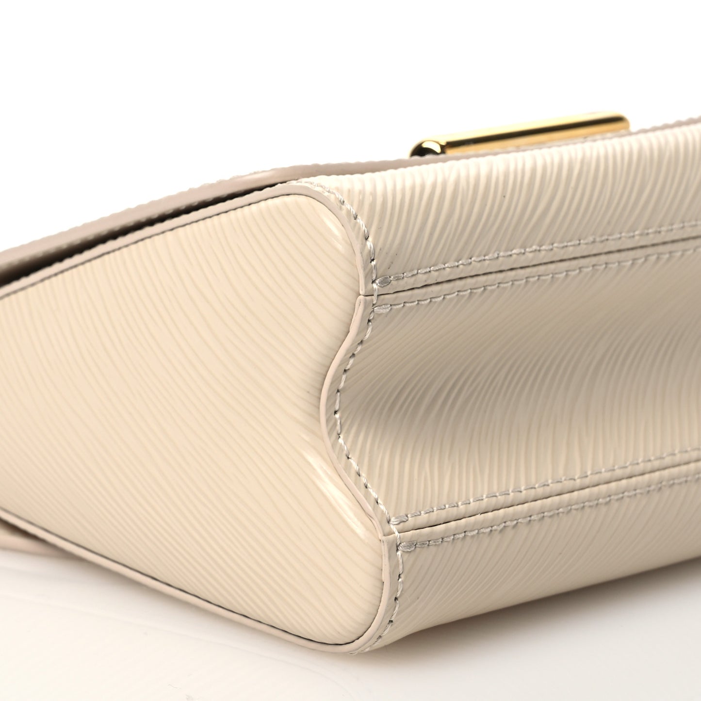 Epi Twist Braided Chain Shoulder Bag PM Quartz White