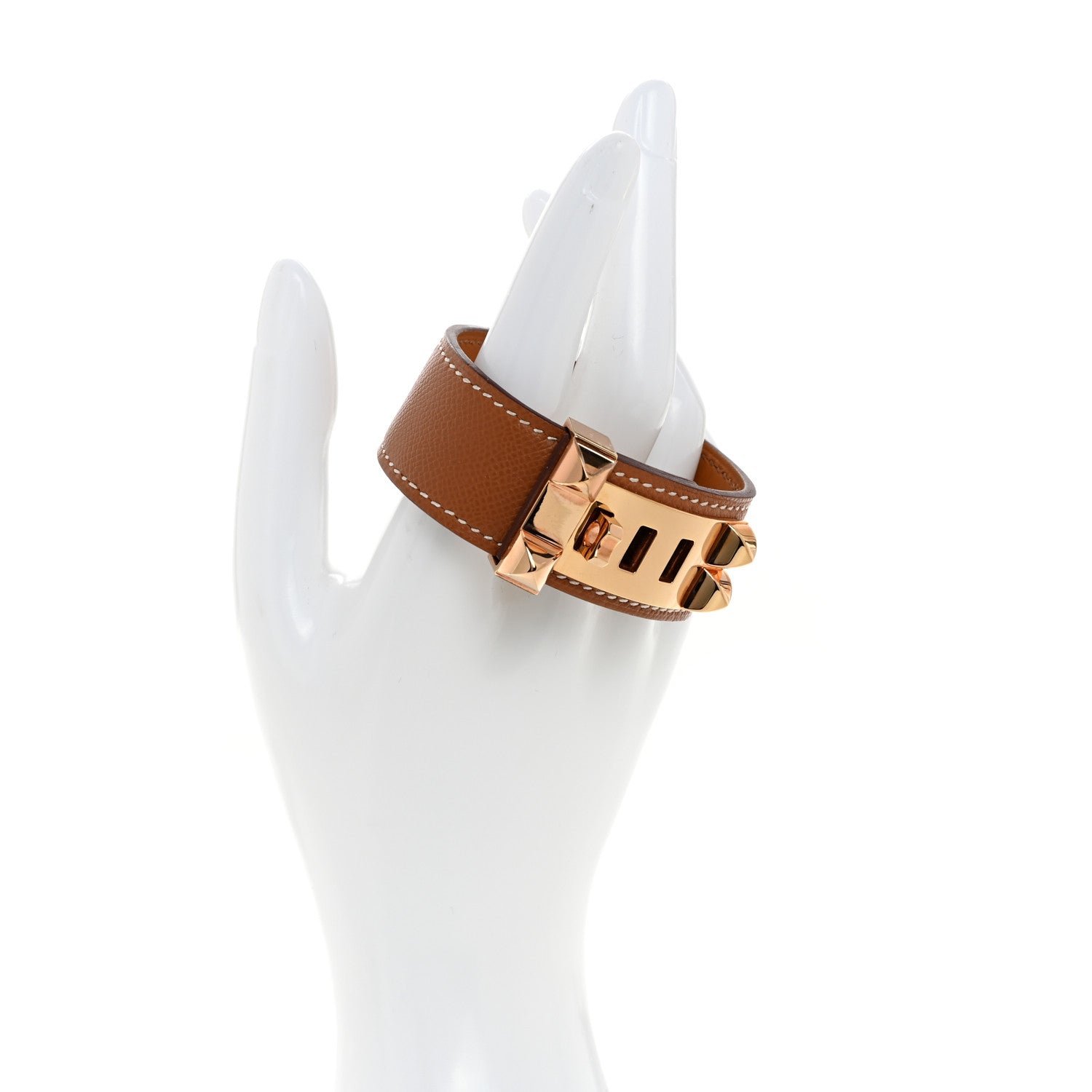 Hermes Epsom Collier de Chien CDC 24 Bracelet T2 Gold 2 of 7