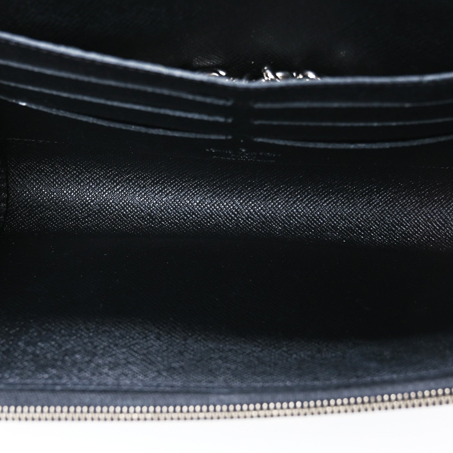 Louis Vuitton Epi Twist Chain Wallet Black 7 of 9