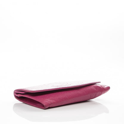 Chanel Caviar CC Flap Clutch Wallet Pink 4 of 7