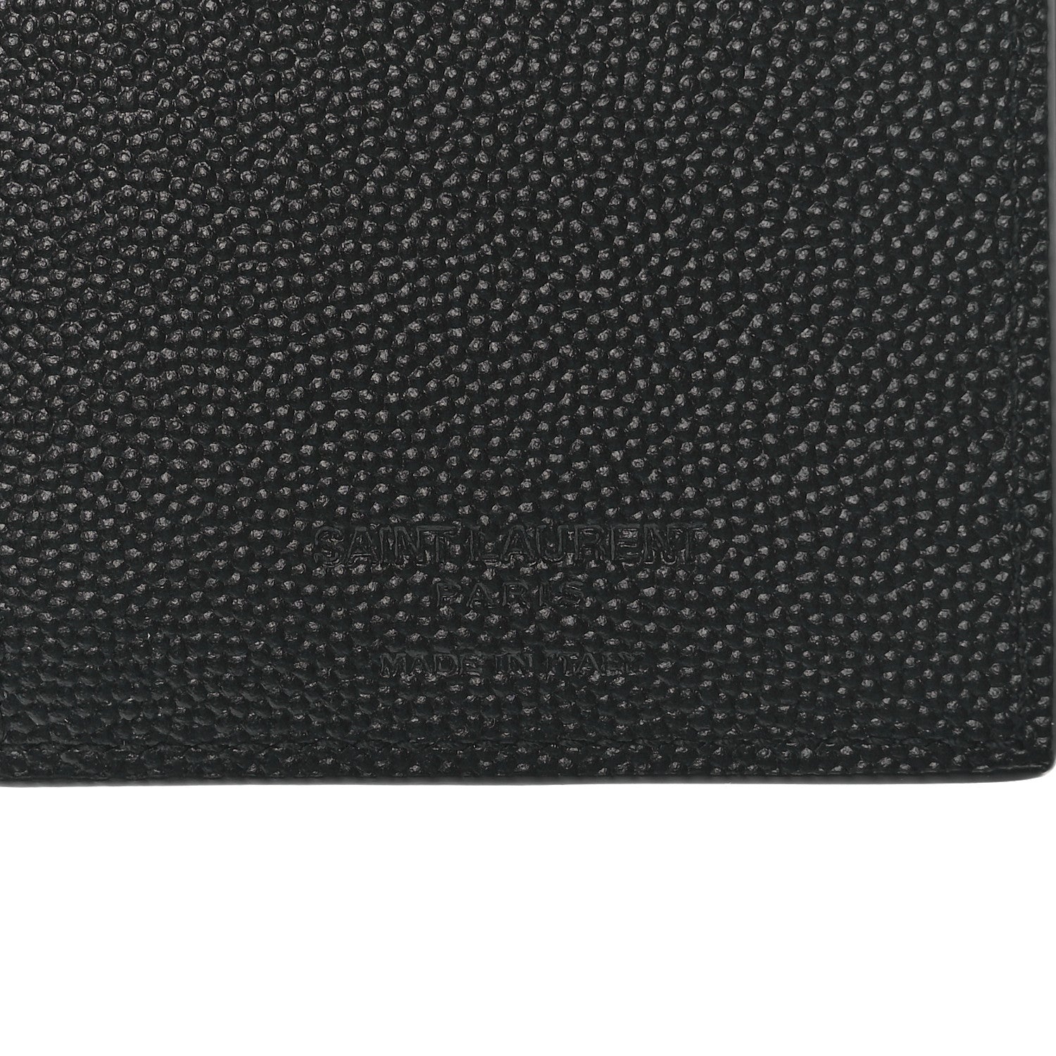 Saint Laurent Grain De Poudre Techno Credit Card Wallet Black 7 of 12