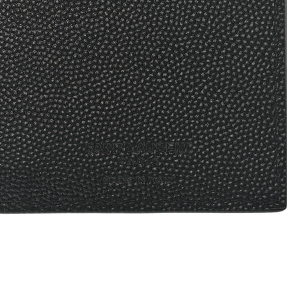 Saint Laurent Grain De Poudre Techno Credit Card Wallet Black 7 of 12