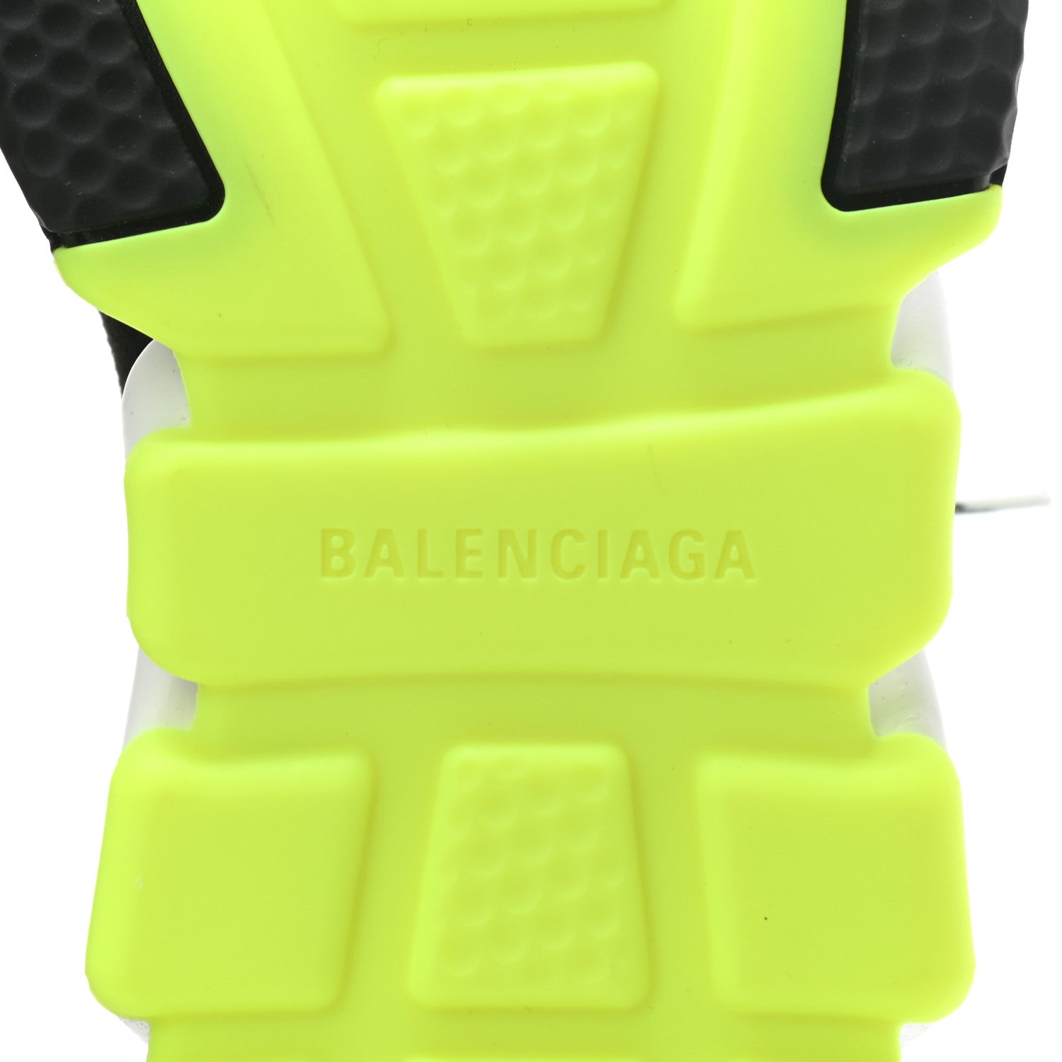 Balenciaga Neoprene Knit Mens Speed Lace Up Sneakers 40 Black Yellow Fluo 6 of 7