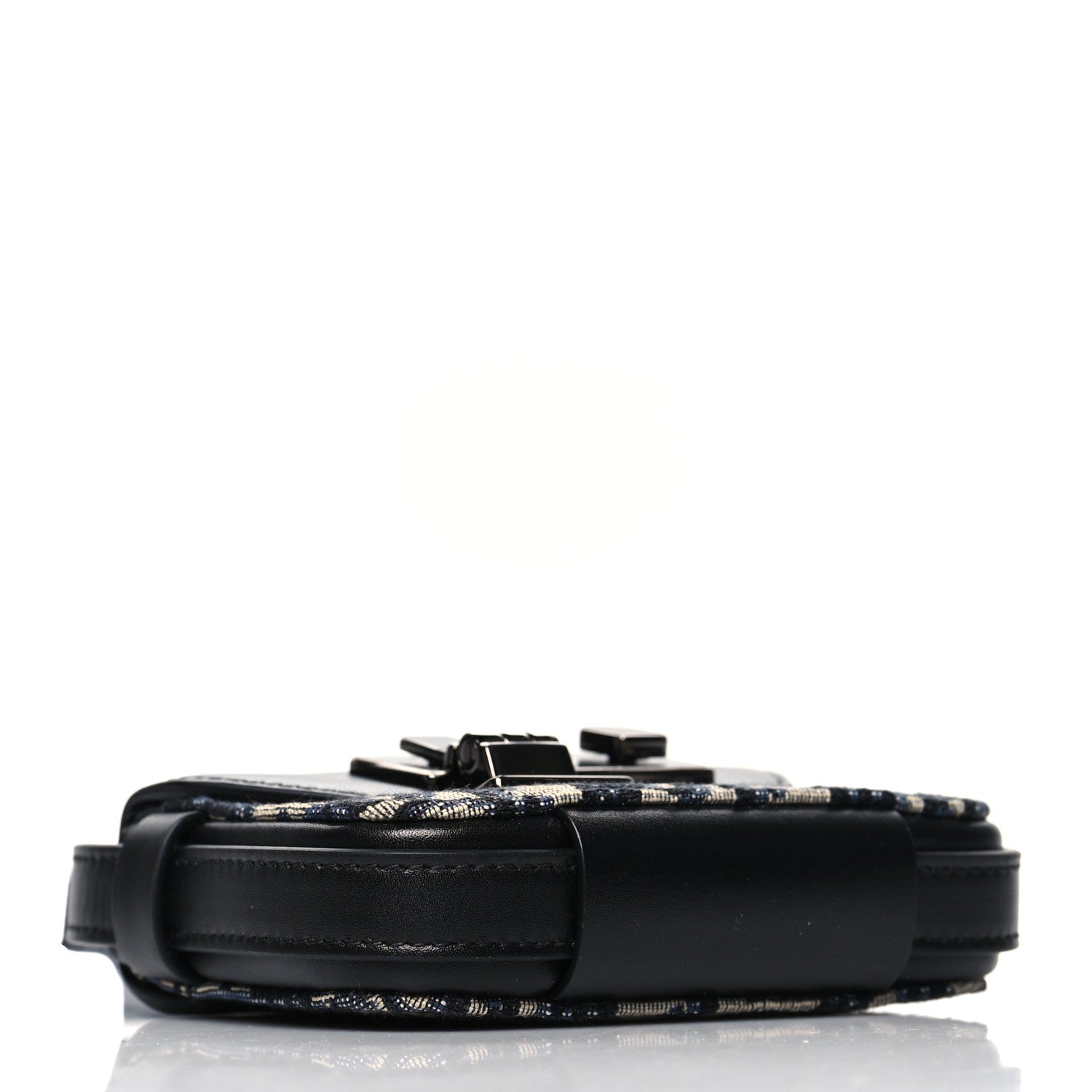 Christian Dior Oblique Smooth Calfskin Nano Pouch Beige Black 3 of 8