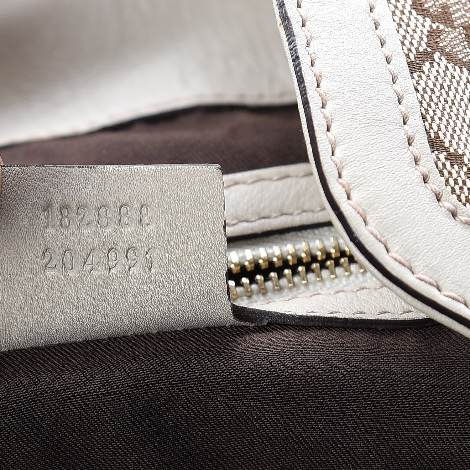 Gucci Monogram Large Indy Top Handle Hobo Off White 8 of 12