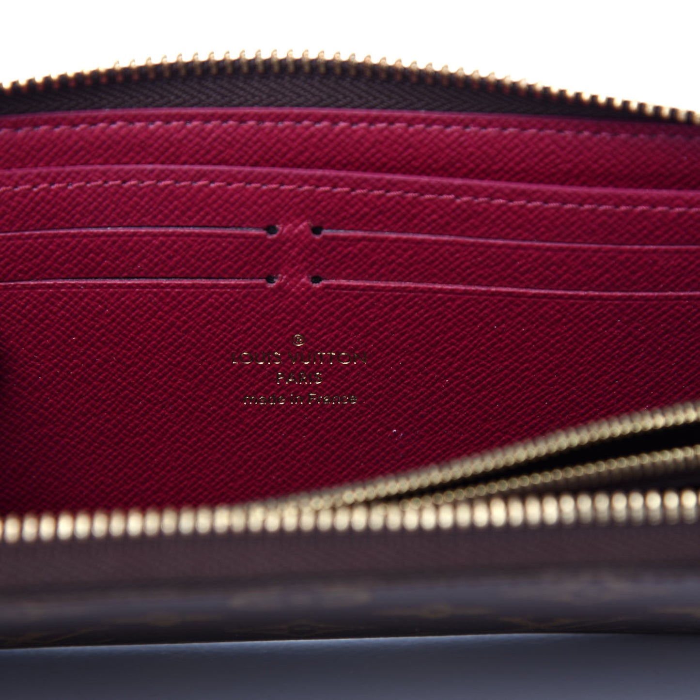 Monogram Clemence Wallet Fuchsia