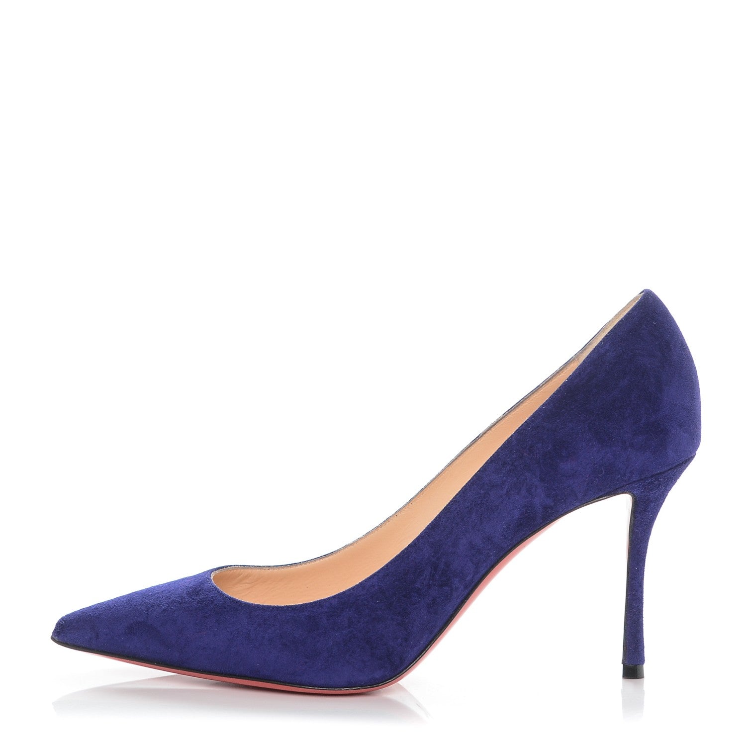 Christian Louboutin Veau Velours Decoltish 85 Pumps 38.5 Encre 1 of 6