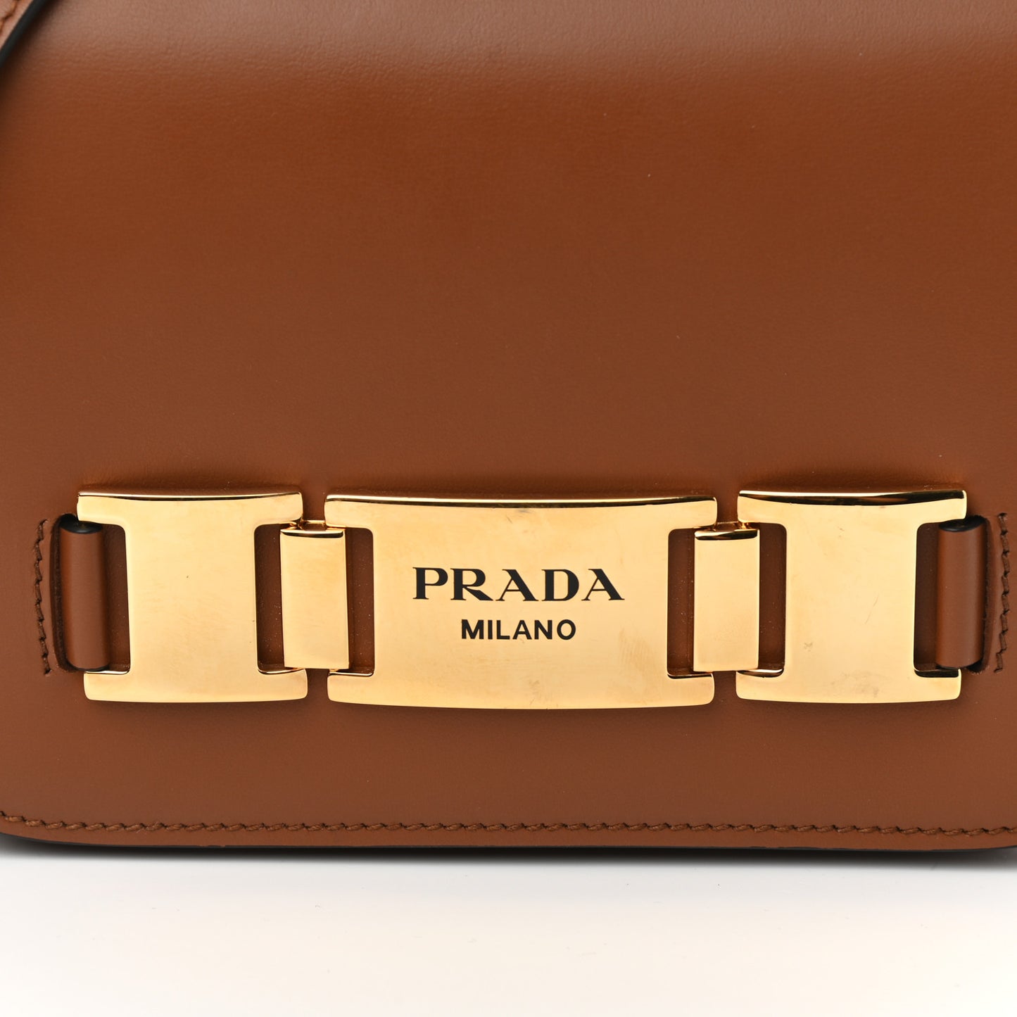 City Calf Flap Shoulder Bag Cognac