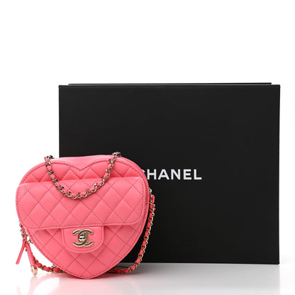 Chanel Lambskin Quilted CC In Love Heart Bag Pink 11 of 11