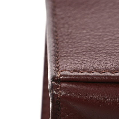 Hermes Evergrain Kelly Pochette Clutch Havane 10 of 14