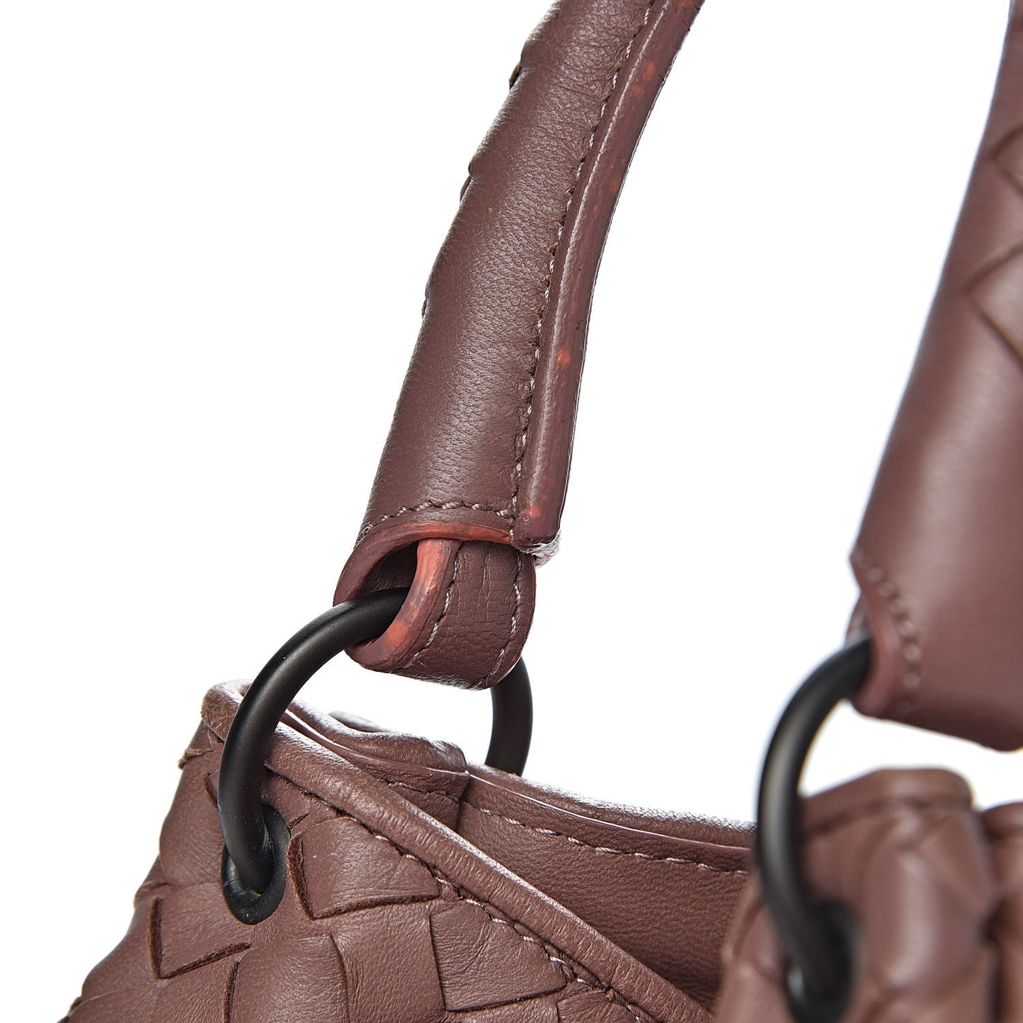 Nappa Intrecciato Parachute Bag Dark Deco Rose