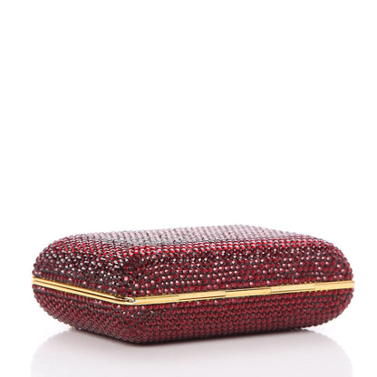 Judith Leiber Crystal Minaudiere Clutch Red 4 of 9