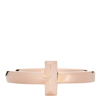 Tiffany 18K Rose Gold T T1 Ring 51 5.75 1 of 4