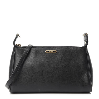 Fendi Vitello Elite Mini Pouch Crossbody Black 1 of 12