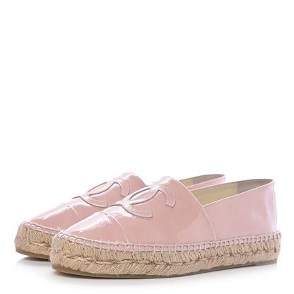 Chanel Patent CC Espadrilles 37 Pink 3 of 11