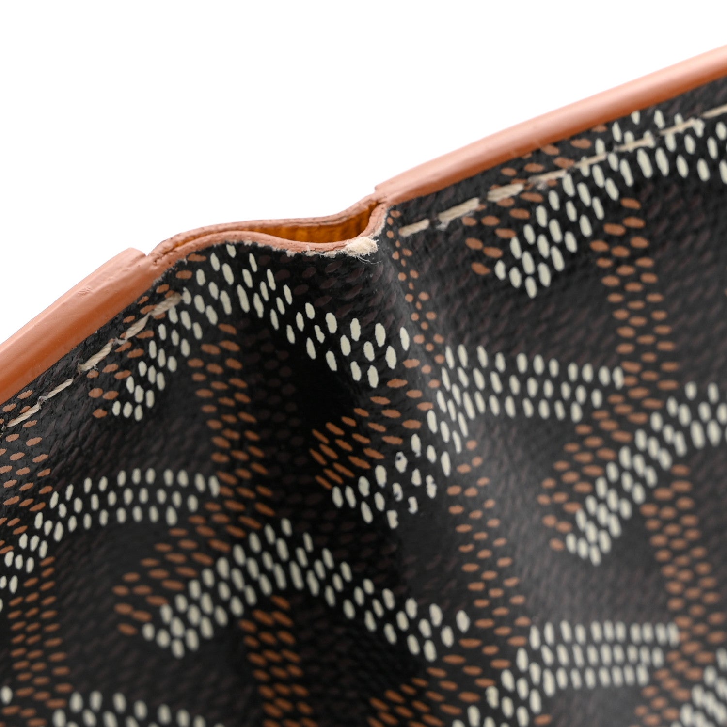 Goyard Goyardine Saint Pierre Card Holder Black Gold 1866236