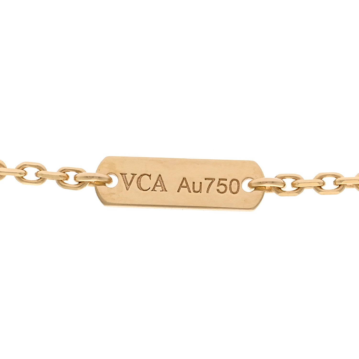 Van Cleef & Arpels VAN CLEEF & ARPELS 18K Yellow Gold Diamond Small Perlee Clovers Pendant Necklace 4 of 5