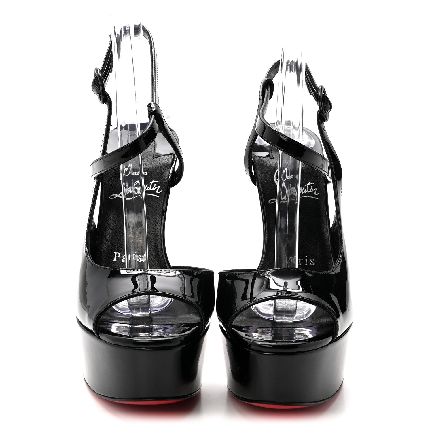 Christian Louboutin Patent So Jenlove 150 Pumps 35.5 Black 3 of 9